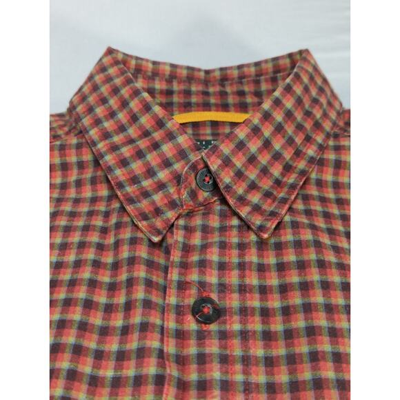 VTG Royal Robbins Mens M Plaid Button Shirt 100 Cotton Made In Hong Kong - Picture 9 of 14